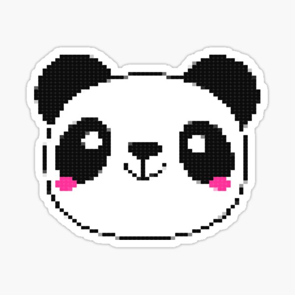 Minecraft 4pc brown panda Sticker for Sale by vpink1