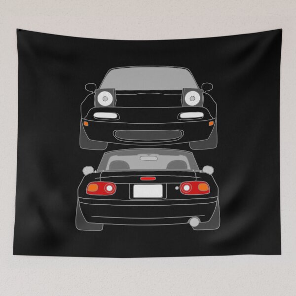 Item preview, Mazda Miata MX5 NA front and back best t-shirt design designed and sold by EdimDesign.