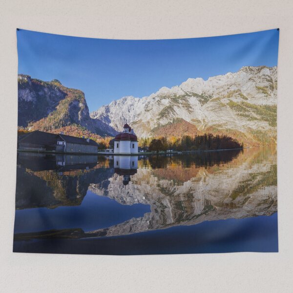 Item preview, Watzmann Mountain And St Bartholomew's Church designed and sold by rawshutterbug.
