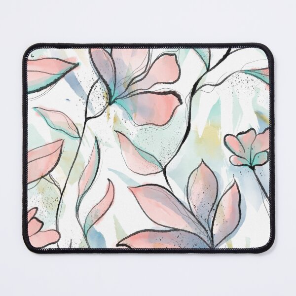 Aperçu de l'œuvre Motif de tissu aquarelle fleurs créée et vendue par Efekan Turker.