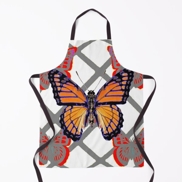 Item preview, GOLDEN MONARCH BUTTERFLY GREY PATTERN ABSTRACT ART designed and sold by sharlesart.