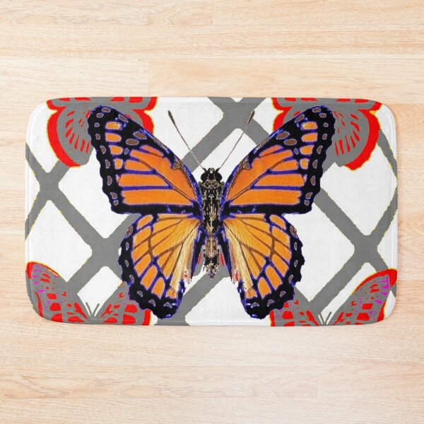 Item preview, GOLDEN MONARCH BUTTERFLY GREY PATTERN ABSTRACT ART designed and sold by sharlesart.