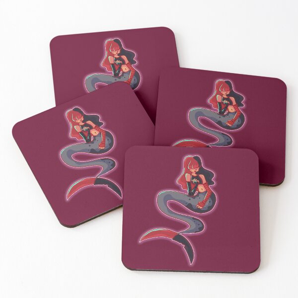 Item preview, red black emo mermaid  designed and sold by ForTheFrogWar.