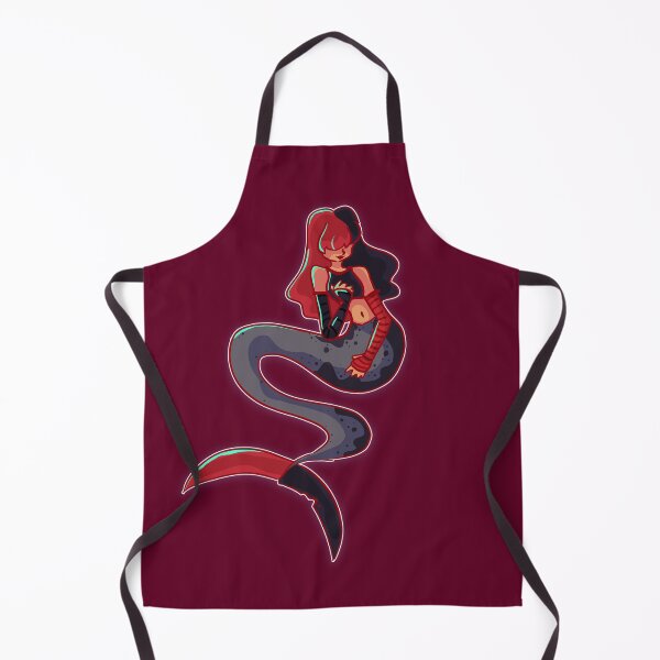 Item preview, red black emo mermaid designed and sold by ForTheFrogWar.