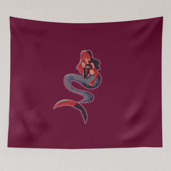 Item preview, red black emo mermaid  designed and sold by ForTheFrogWar.