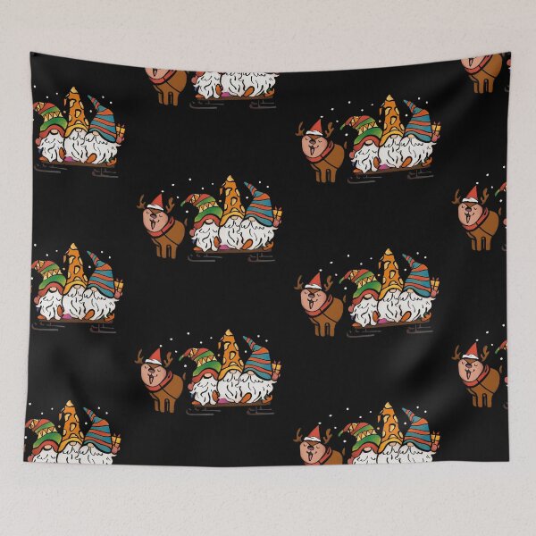Item preview, dashing through the snow, Gnome's designed and sold by amy greaves.