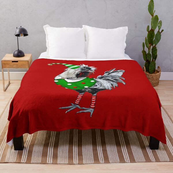 Item preview, Silver Laced Polish Rooster Dressed As Elf With Leg Warmers designed and sold by iamgirl1.