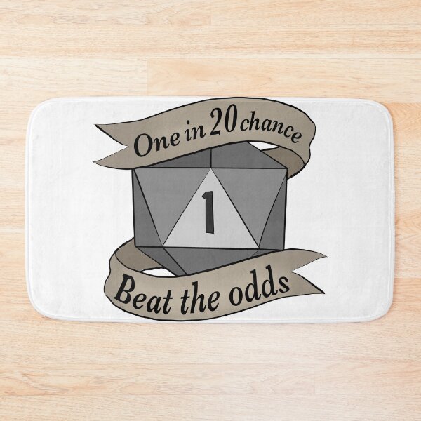 Item preview, One in twenty chance one d20 on white designed and sold by GnomelyDragon.