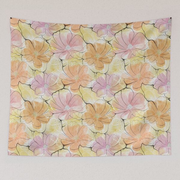 Item preview, Watercolour minimal flowers  designed and sold by Efekan Turker.