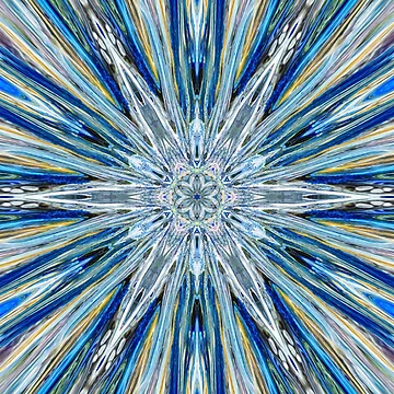 Artwork thumbnail, Blue Star Snowflake by RAdley21