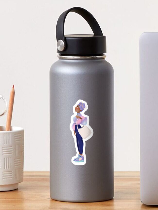 Thumbnail 1 of 3, Sticker, Space Girl designed and sold by Sandramartins.