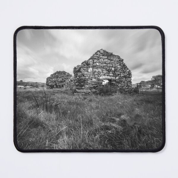 Item preview, Old Barn Ruin (B&W) designed and sold by LluniauDafyddEm.