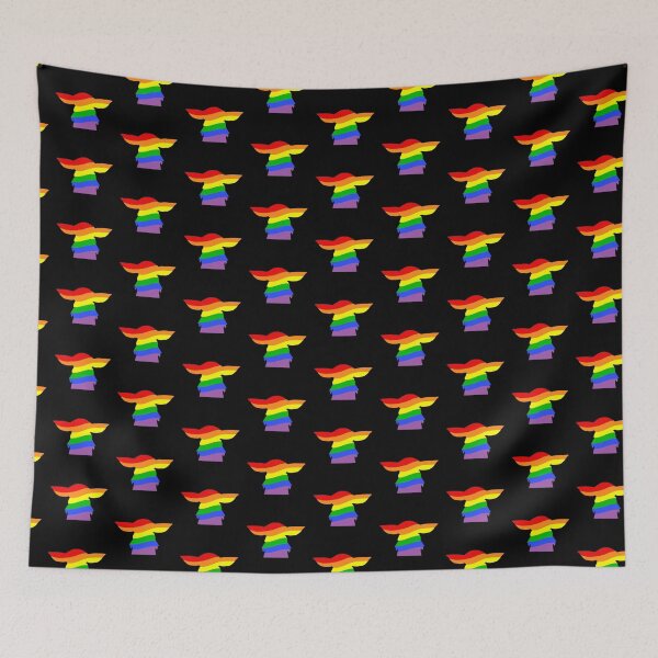Item preview, Alien Silhouette - Rainbow designed and sold by Wizzles Emporium.