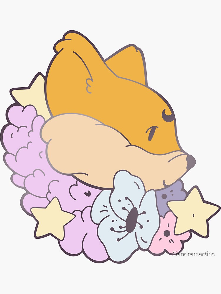 Thumbnail 3 of 3, Sticker, Spring Fox designed and sold by Sandramartins.