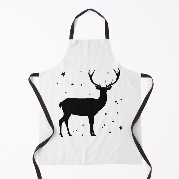 Item preview, Christmas reindeer, deer silhouette, deer antlers, designed and sold by Tanysl.