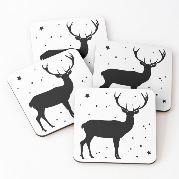 Item preview, Christmas reindeer, deer silhouette, deer antlers,  designed and sold by Tanysl.
