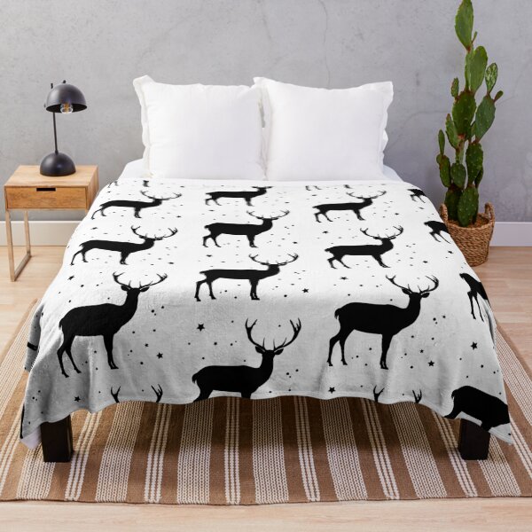 Item preview, Christmas reindeer, deer silhouette, deer antlers, designed and sold by Tanysl.
