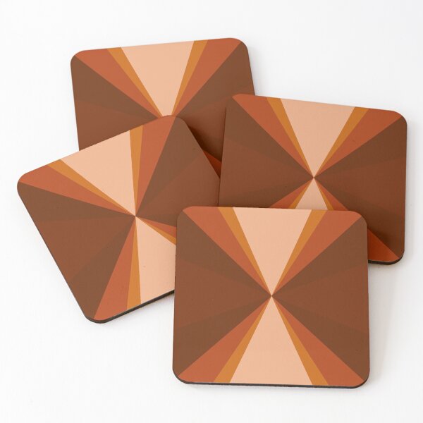 Item preview, Retro Inspired Triangle Design, Autumn Tones #2 designed and sold by bubblyshades.