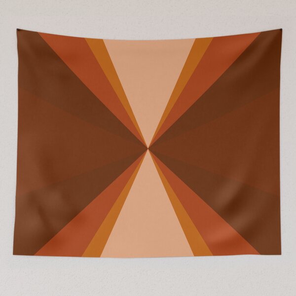 Item preview, Retro Inspired Triangle Design, Autumn Tones #2 designed and sold by bubblyshades.