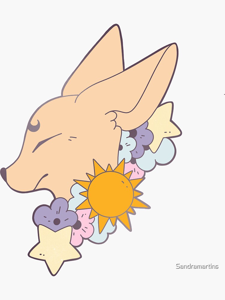 Thumbnail 3 of 3, Sticker, Summer Fox designed and sold by Sandramartins.