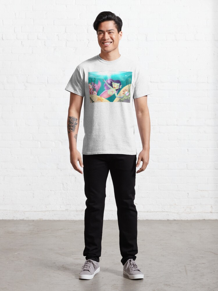 Thumbnail 3 of 7, Classic T-Shirt, Summer Mermaid designed and sold by Sandramartins.