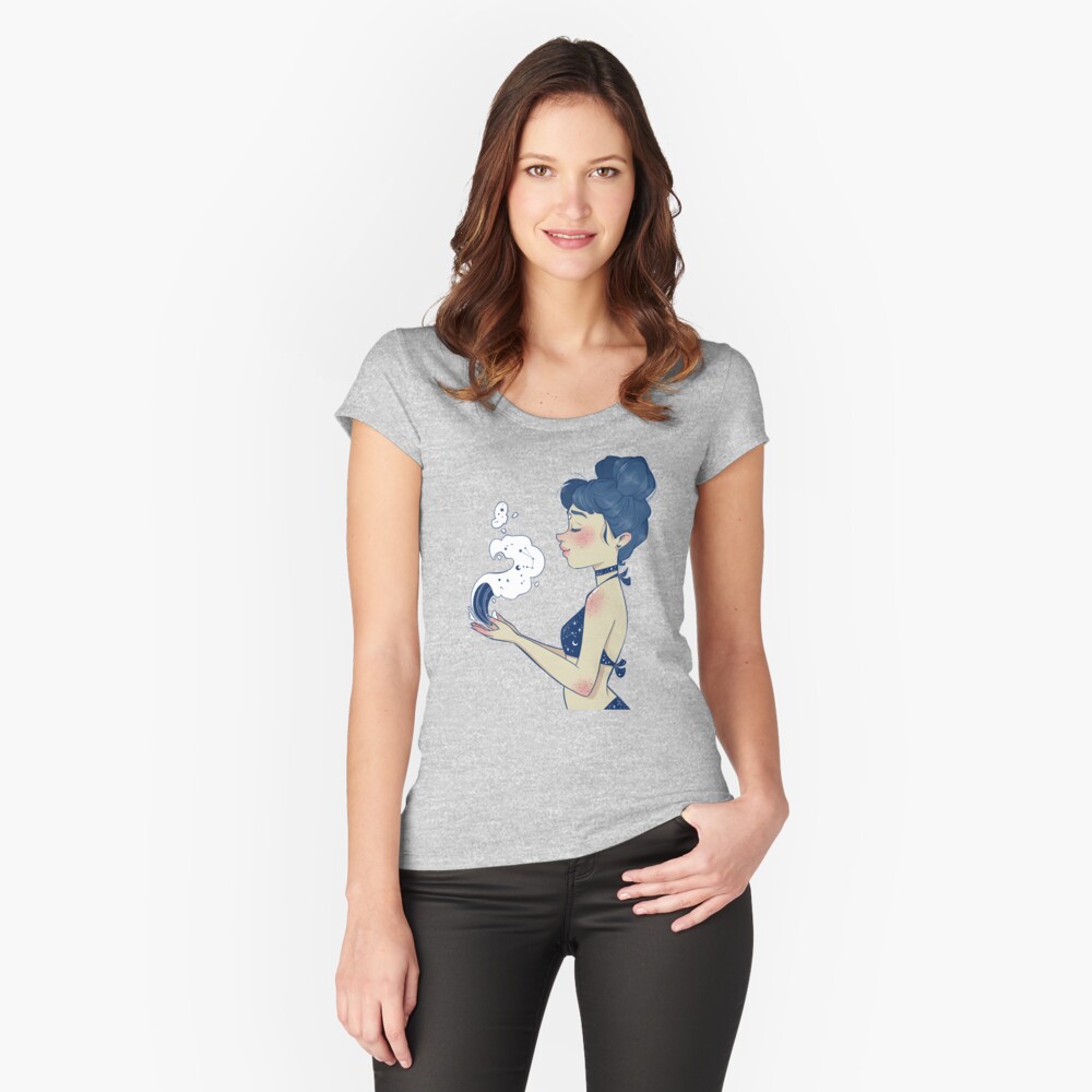 Item preview, Fitted Scoop T-Shirt designed and sold by Sandramartins.