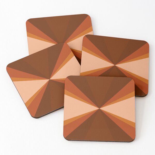 Item preview, Retro Inspired Triangle Design, Autumn Tones #1 designed and sold by bubblyshades.