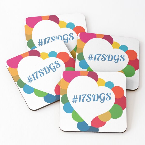 Item preview, Loving 17SDGs Heart - transparent background - 17 Sustainable Development Goals designed and sold by greatnorris.