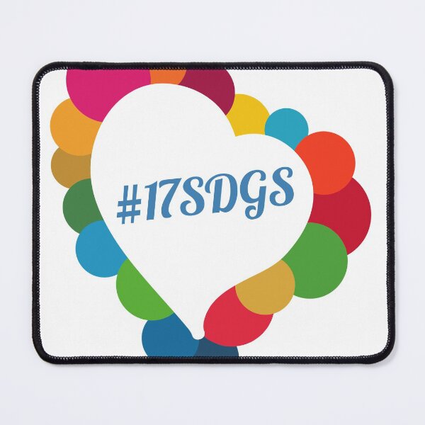 Item preview, Loving 17SDGs Heart - transparent background - 17 Sustainable Development Goals designed and sold by greatnorris.