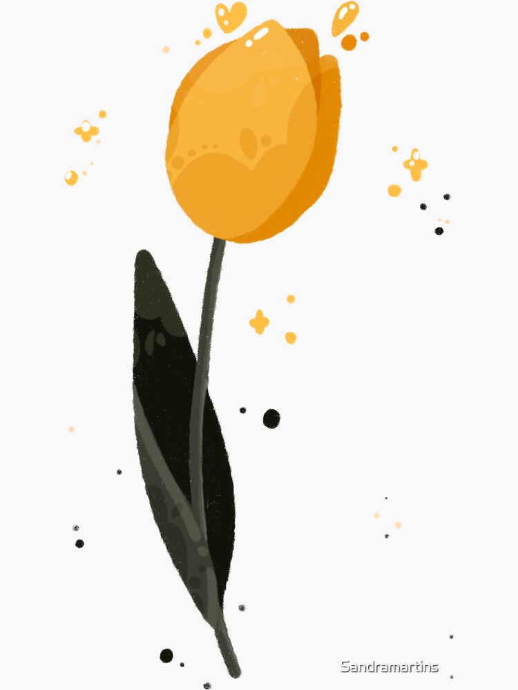 Thumbnail 3 of 3, Sticker, Tulip designed and sold by Sandramartins.