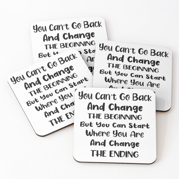 Item preview, You cant go back and change the beginning but you can start where you are and change the ending designed and sold by Trendy Stitch.