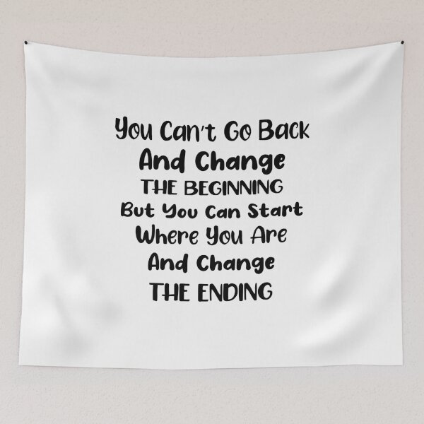 Item preview, You cant go back and change the beginning but you can start where you are and change the ending designed and sold by Trendy Stitch.