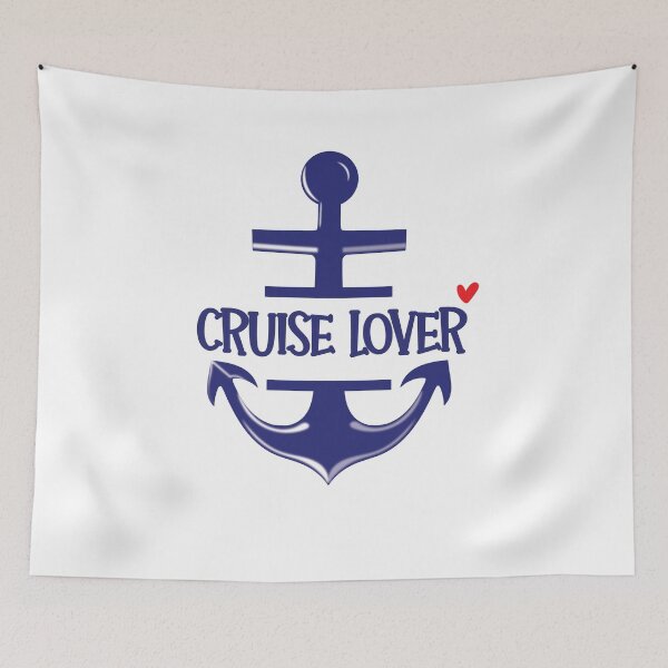 Item preview, blue anchor designed for cruise lover, gift for cruise lover designed and sold by NineJuly.