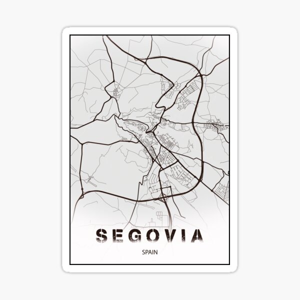 Artikel-Vorschau von Segovia Karte Stadt, designt und verkauft von PostersProf1.