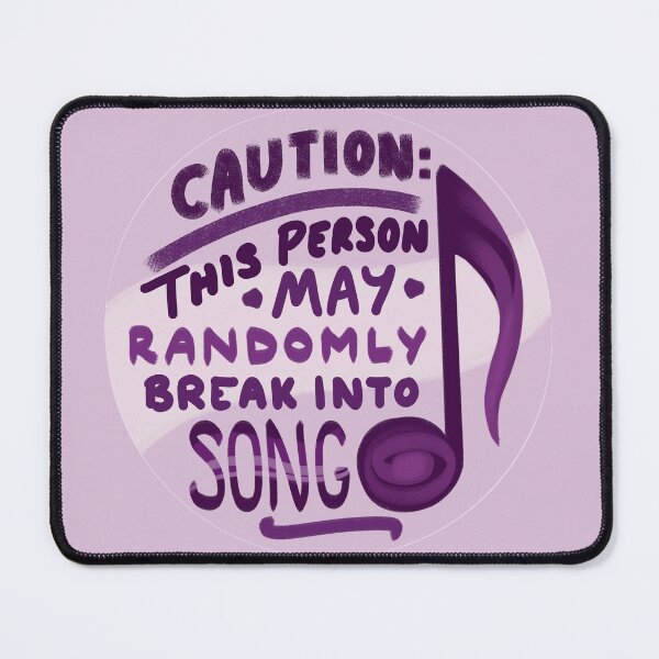 Item preview, Caution: This Person May Randomly Break Into Song designed and sold by redvioletart.