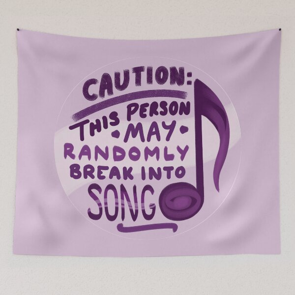 Item preview, Caution: This Person May Randomly Break Into Song designed and sold by redvioletart.