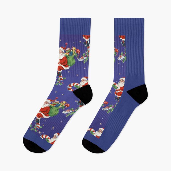 Item preview, Cheerful Christmas pattern in blue. designed and sold by Pato-D.