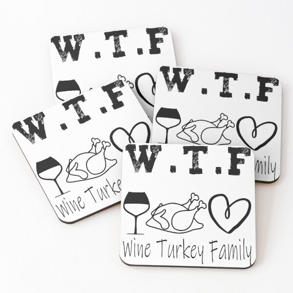 Item preview, WTF Wine Turkey Family Funny Thanksgiving Day Tee designed and sold by illustrapho.