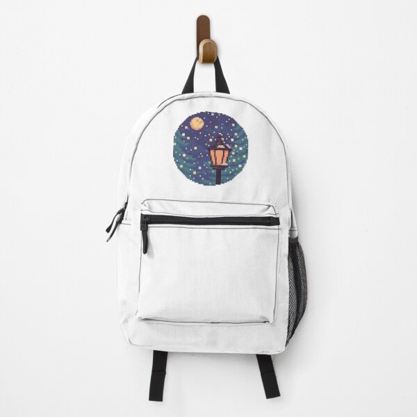 Item preview, Snowy Night with a beautiful moon pixel art designed and sold by ArtiLand.