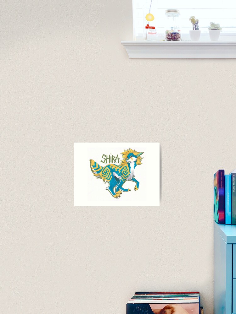 Thumbnail 2 of 3, Art Print, Fantasy wolf designed and sold by Rabbiata.