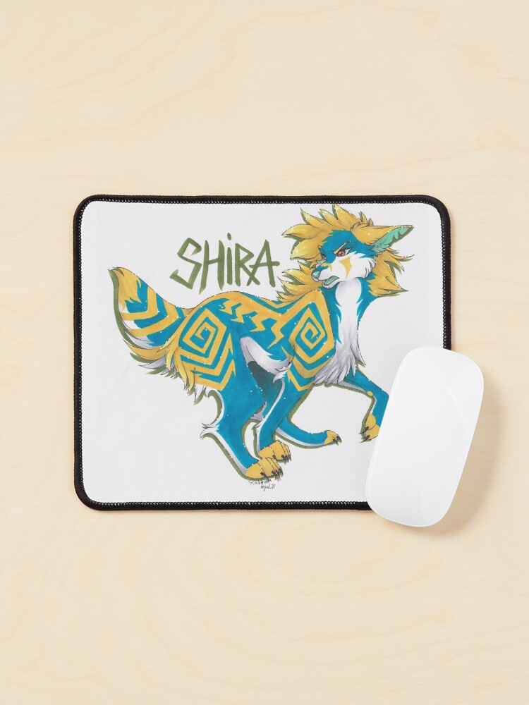 Thumbnail 1 of 5, Mouse Pad, Fantasy wolf designed and sold by Rabbiata.
