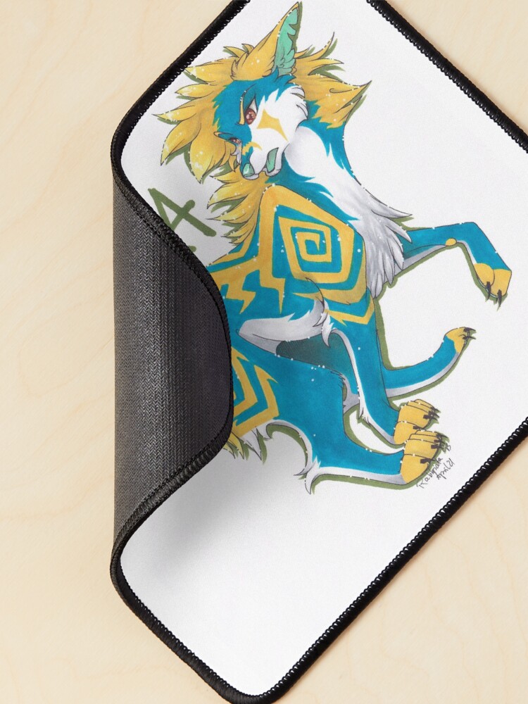 Thumbnail 2 of 5, Mouse Pad, Fantasy wolf designed and sold by Rabbiata.