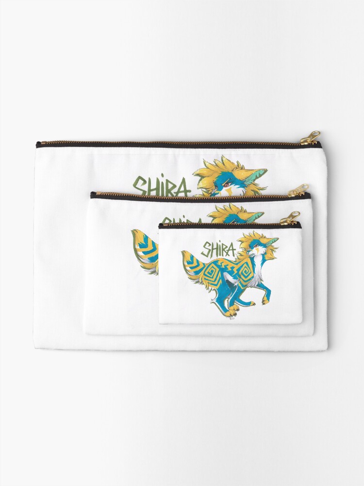 Thumbnail 2 of 4, Zipper Pouch, Fantasy wolf designed and sold by Rabbiata.