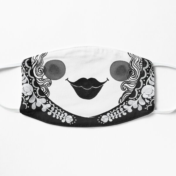Stacking Doll - Black and White Flat Mask
