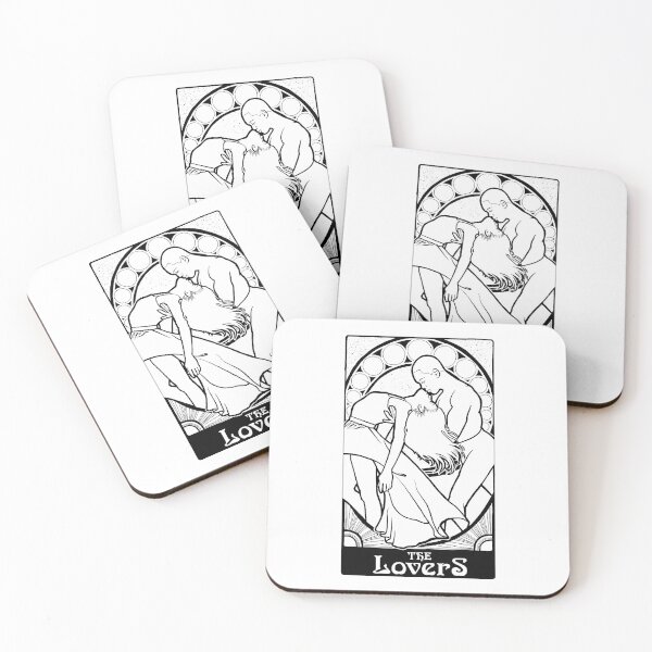 Item preview, The Lovers - Black print designed and sold by Lyndsey Hughes.
