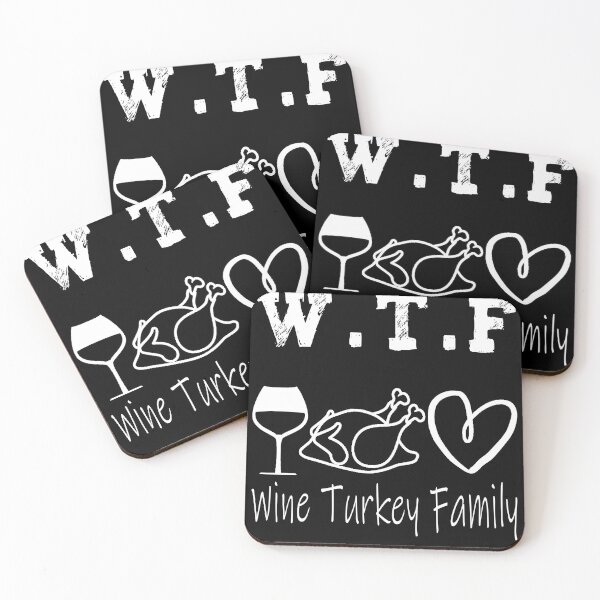 Item preview, WTF Wine Turkey Family Funny Thanksgiving Day Tee designed and sold by illustrapho.