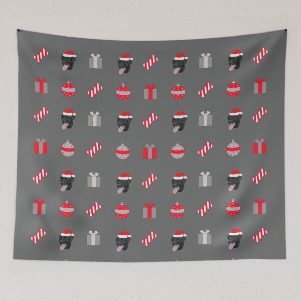 Item preview, Holiday Black Lab Pattern designed and sold by KCPetPortraits.