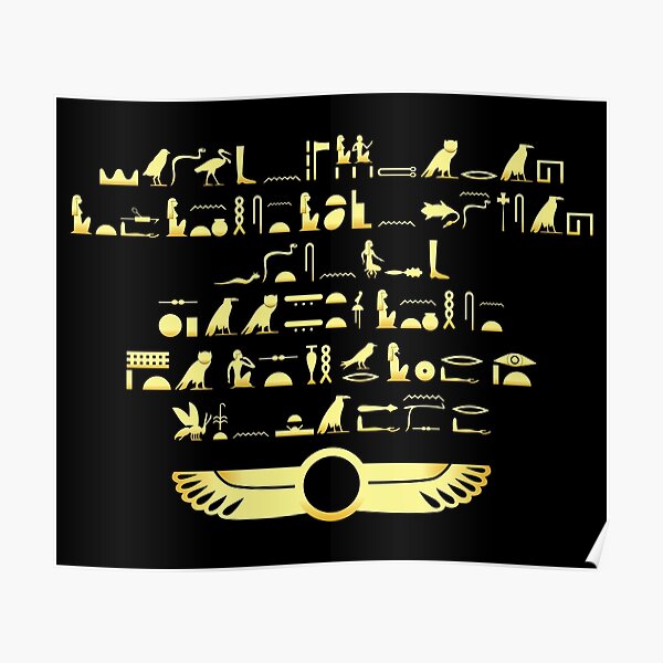 "The Hymn of Isis, Isis Egyptian Goddess, Original Hieroglyphic Text