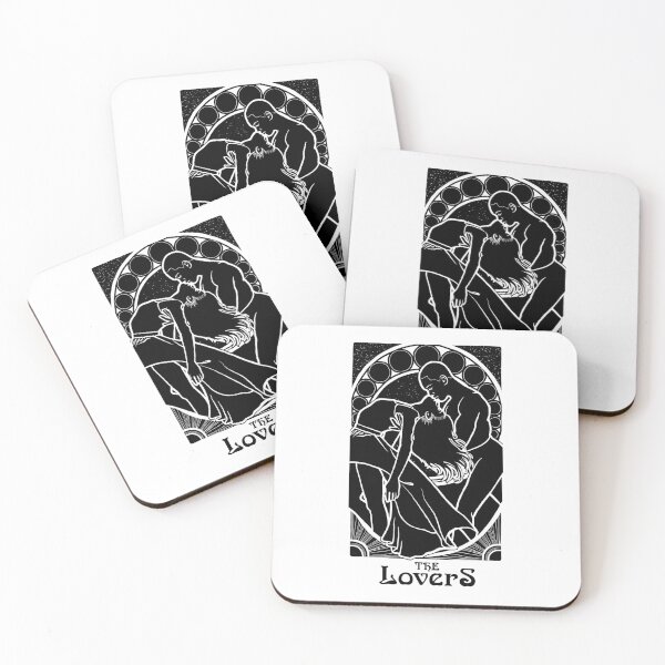 Item preview, The Lovers - White print designed and sold by Lyndsey Hughes.