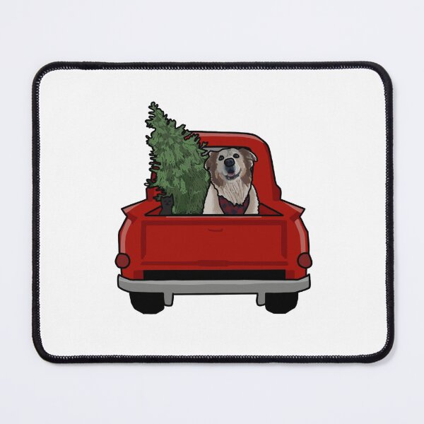 Item preview, Red Truck with Christmas tree designed and sold by beckahbrooks.